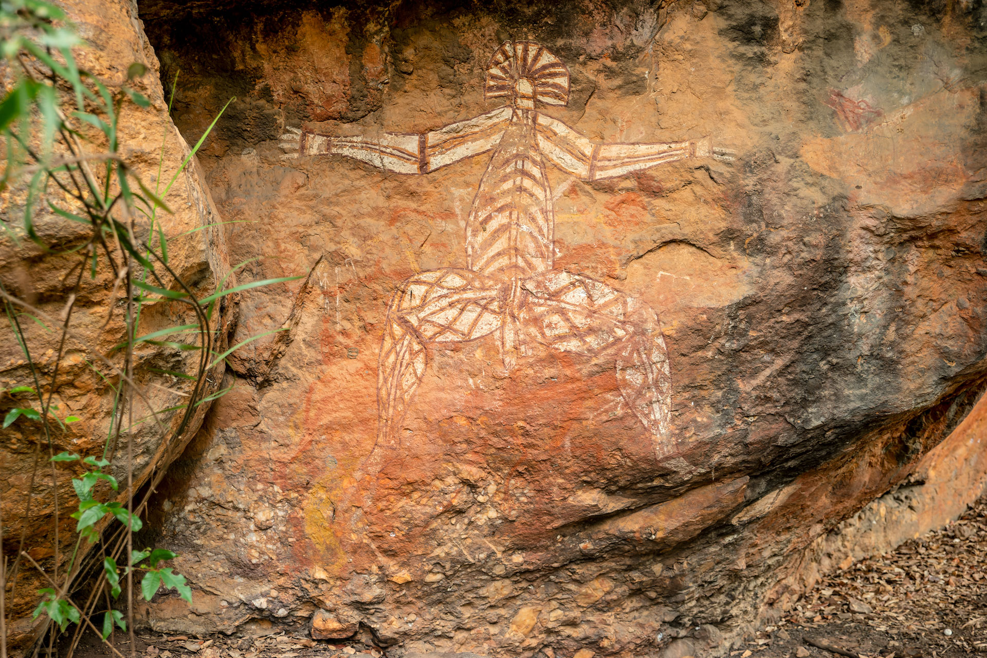 Kakadu National Park - historische Felsmalereien der Aborigines am Anbangbang Rock Shelter